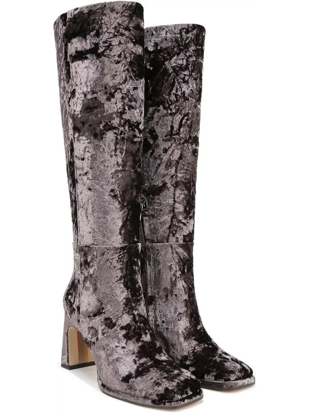 Women's | Sam Edelman | Issabel Wide Calf Crushed Velvet Leather Boots